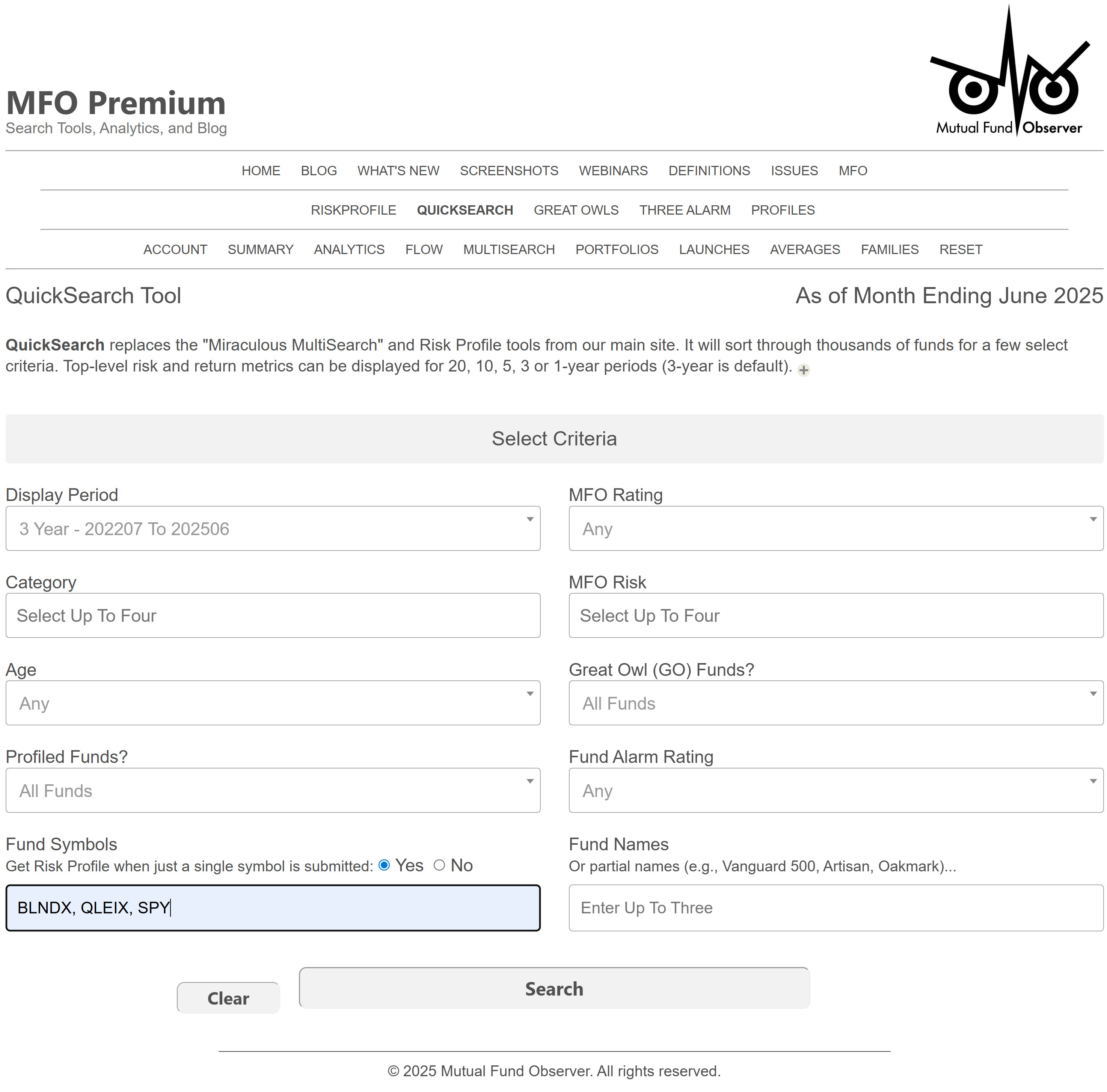 SCREENSHOT - QUICKSEARCH INPUT